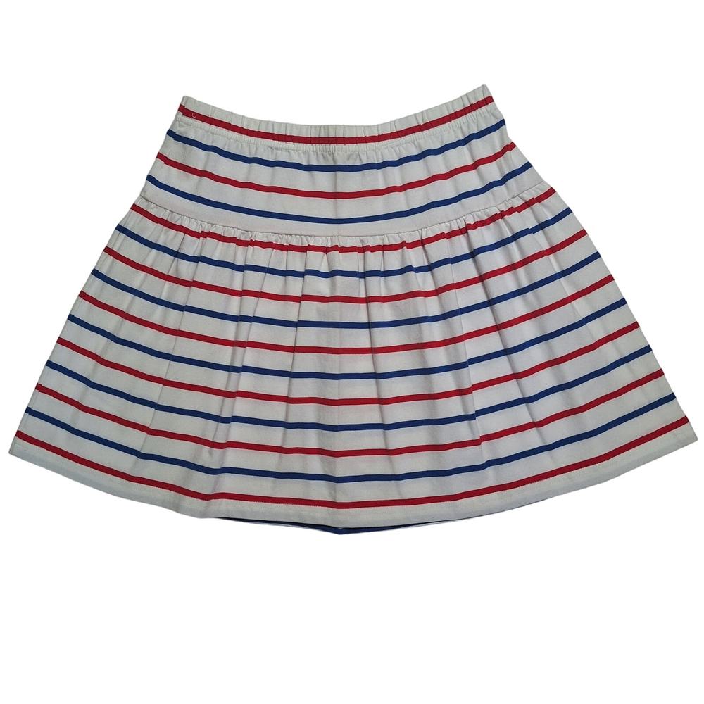 Vineyard Vines cotton striped stretch knit mini skirt